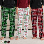 Custom Christmas Name Family Gifts - Personalized Pajama Pants - My Christmas