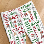 Custom Christmas Name Family Gifts - Personalized Pajama Pants - My Christmas