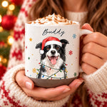 Custom Pet Christmas Gifts - Personalized Pottery Mug - Santa’s Cutest Little Helper