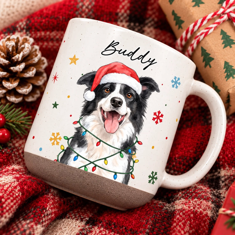 Custom Pet Christmas Gifts - Personalized Pottery Mug - Santa’s Cutest Little Helper