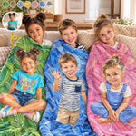 Custom Photo Kids Family Gifts - Personalized Blanket - Little Stars Paint