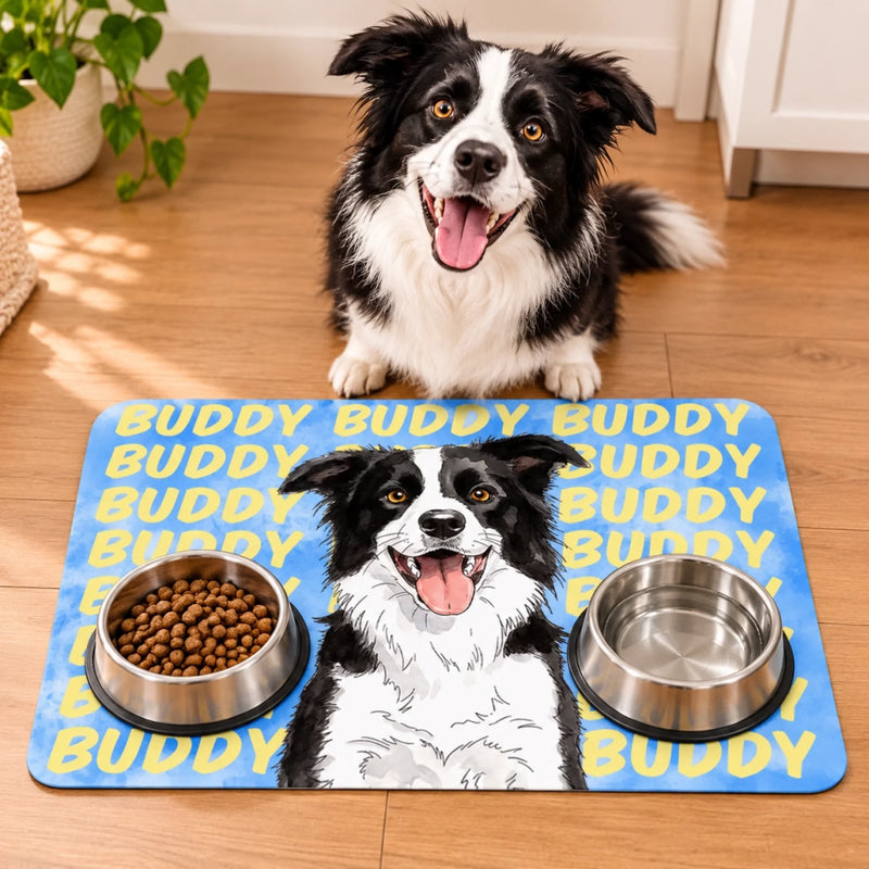 Custom Personalized Pet Portrait Gifts - Personalized Pet Mat - Made For The Star