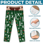 Custom Football Baseball Name Sports Fan Gifts - Personalized Pajama Pants - A True Champion