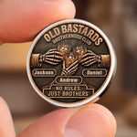Custom Brotherhood Skeleton Club Brothers Gifts - Personalized Pocket Hug