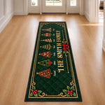 Custom Family Christmas Decor - Personalized Runner Rug - Christmas Gift