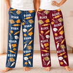Custom Baking Couple Christmas Gifts - Personalized Pajama Pants - Baking Lovers