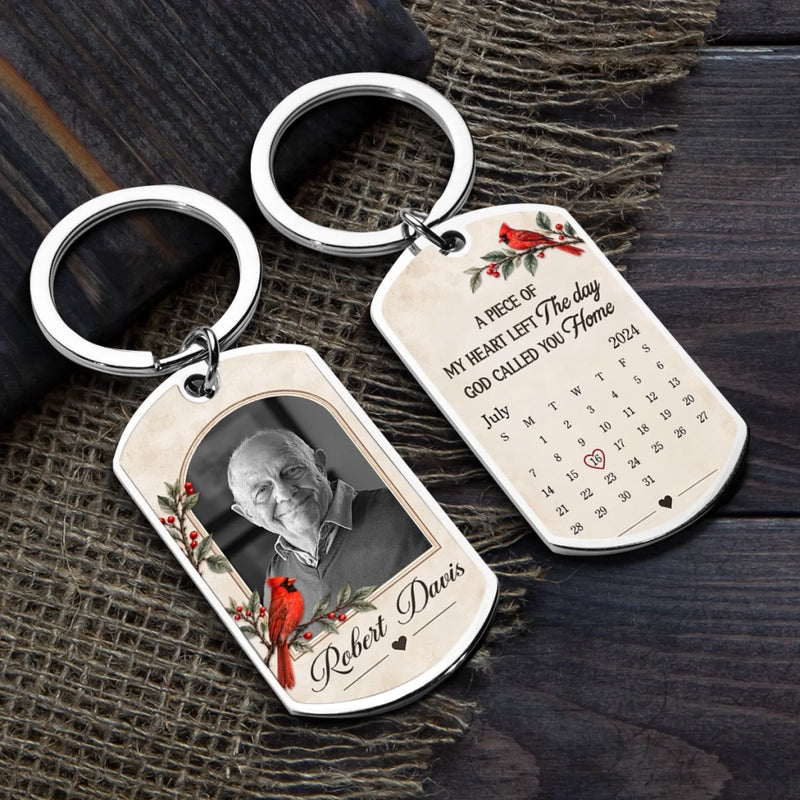 Custom Memorial Photo Keepsake Gifts - Personalized Keychain - Forever In My Mind