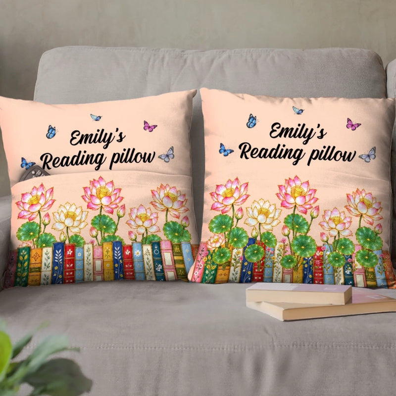 Custom Book Lover Gifts - Personalized Pocket  Pillow - Lost In A Good Book