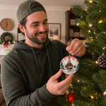 Custom Photo Christmas Fishing Gifts - Personalized Ceramic Ornament - Enjoy Life