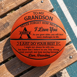 Custom Name Basketball Gifts for Grandson, Son - Personalized Basketball - Challenges In Life