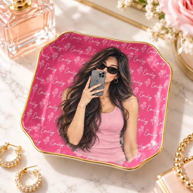 Custom Name Gifts for Women - Personalized Jewelry Dish - One Signature Look
