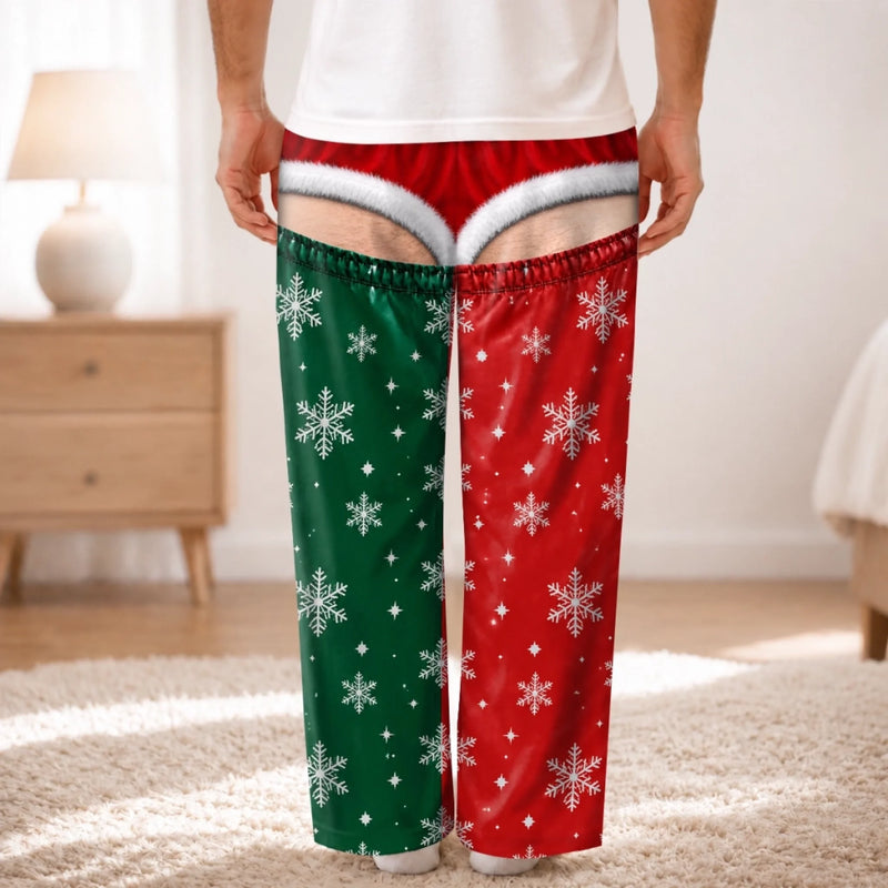 Personalized Pajama Pants - Christmas, Funny Gift For Men, Husband, Dad - We Make Naughty Look Good
