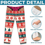 Funny Christmas Underwear Reveal Gifts for Men - Pajama Pants - Enjoy The Holiday