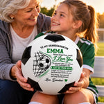 Custom Name Soccer Gifts for Daughter, Granddaughter - Personalized Soccer Ball - Play Your Best