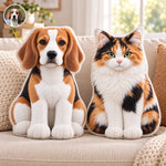 Custom Pet Photo Dog and Cat Gifts - Personalized Shaped Pillow - Home Is Where The Paws Are
