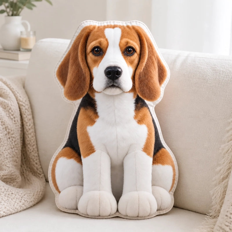 Custom Pet Photo Dog and Cat Gifts - Personalized Shaped Pillow - Home Is Where The Paws Are