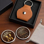 Custom Name Grandson Gifts from Grandma - Personalized Pocket Hug - Never Forget How Much I Love You
