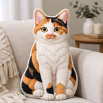 Custom Pet Photo Cat and Dog Gifts - Personalized Shaped Pillow - Pawsitive Vibes Only