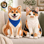Custom Pet Photo Cat and Dog Gifts - Personalized Shaped Pillow - Pawsitive Vibes Only
