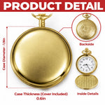 Custom Brother Love Gifts - Personalized Pocket Watch - Lucky To Have You