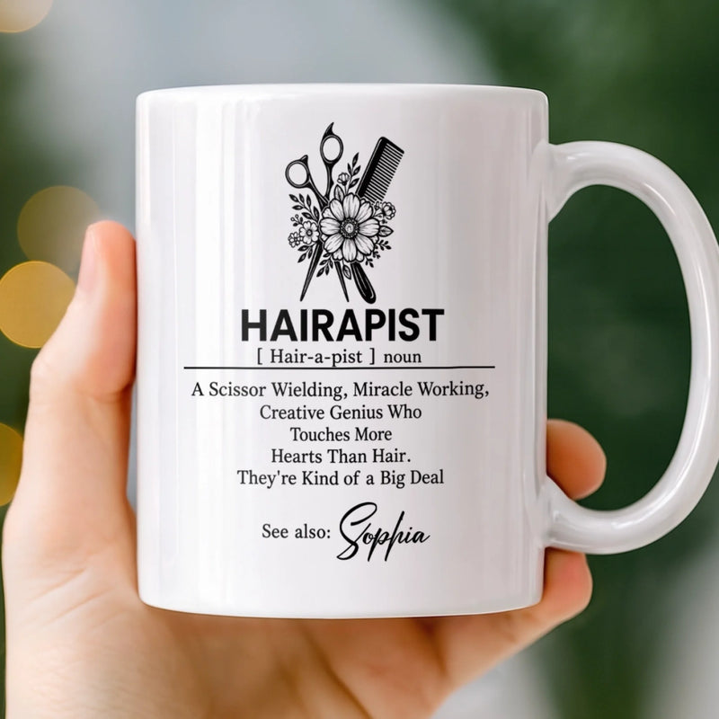 Custom Name Hair Stylist Gifts for Women - Personalized Coffee Mug - Making Hair Dreams Come True