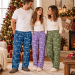 Custom Name Bow and Star Holiday Gifts for Families - Personalized Pajama Pants - Piece Of You