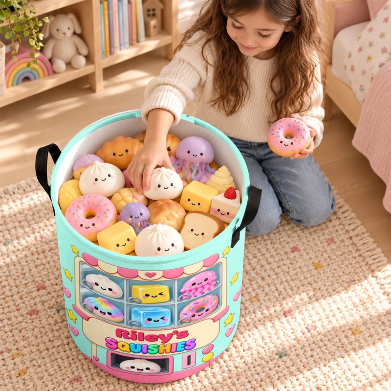 Custom Name Squishy Gifts for Kids - Personalized Laundry Basket - My Collection
