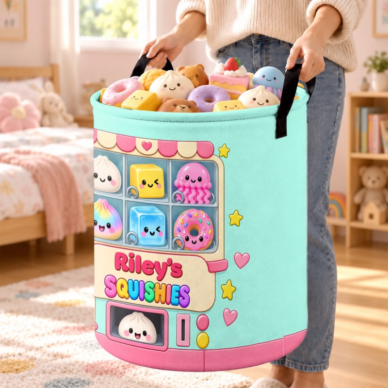 Custom Name Squishy Gifts for Kids - Personalized Laundry Basket - My Collection