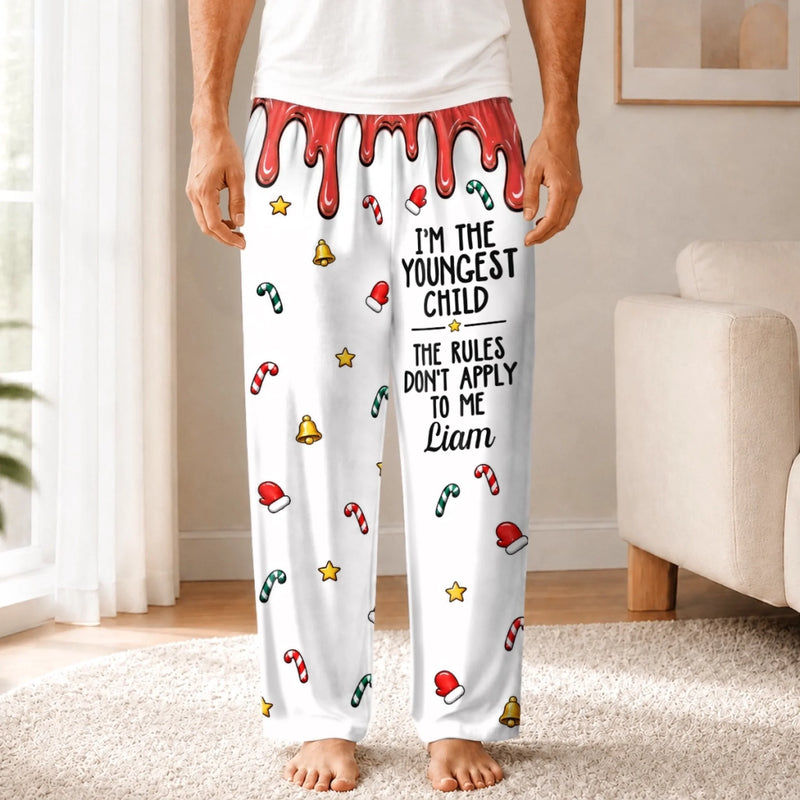 Custom Name Christmas Gifts for Siblings - Personalized Pajamas - The Rules