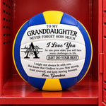 Custom Name Granddaughter Gifts - Personalized Volleyball - Go For It