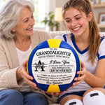 Custom Name Granddaughter Gifts - Personalized Volleyball - Go For It