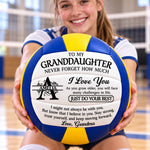 Custom Name Granddaughter Gifts - Personalized Volleyball - Go For It