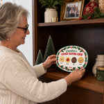 Custom Name Christmas Cookie Tasting Crew Gifts for Grandma - Personalized Platter - Sweet Treat Crew
