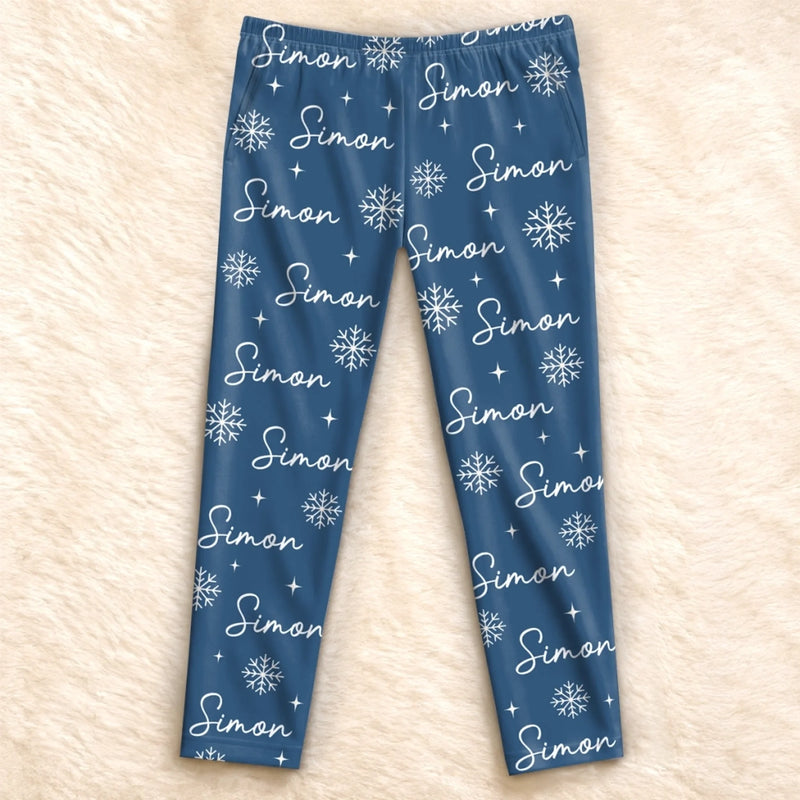 Custom Name Christmas Family Gifts - Personalized Pajama Pants - Just For You