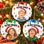 Christmas Rule Maker, Breaker & Exception Gifts for Kids - Ceramic Ornament