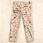 Custom Name Christmas Gifts for Grandma - Personalized Pajamas Pants - Warm Christmas