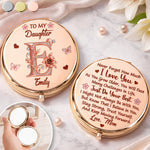 Custom Name Daughter Gifts from Mom - Personalized Compact Mirror - Believe In Yourself Always