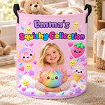 Custom Photo Squishy Collection Gifts for Kids - Personalized Laundry Basket - Nice Squishy