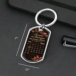 Custom Photo Memorial Calendar Keepsake - Personalized Keychain - Love Lives On In Memories