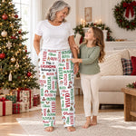 Custom Grandma Name Christmas Pajama Gift - Personalized Pajama Pants - Belongs To Grandma