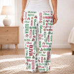 Custom Grandma Name Christmas Pajama Gift - Personalized Pajama Pants - Belongs To Grandma