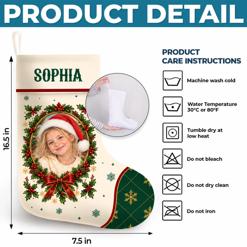 Custom Name Christmas Gifts for Kids - Personalized Stocking - Santa'a Favorite