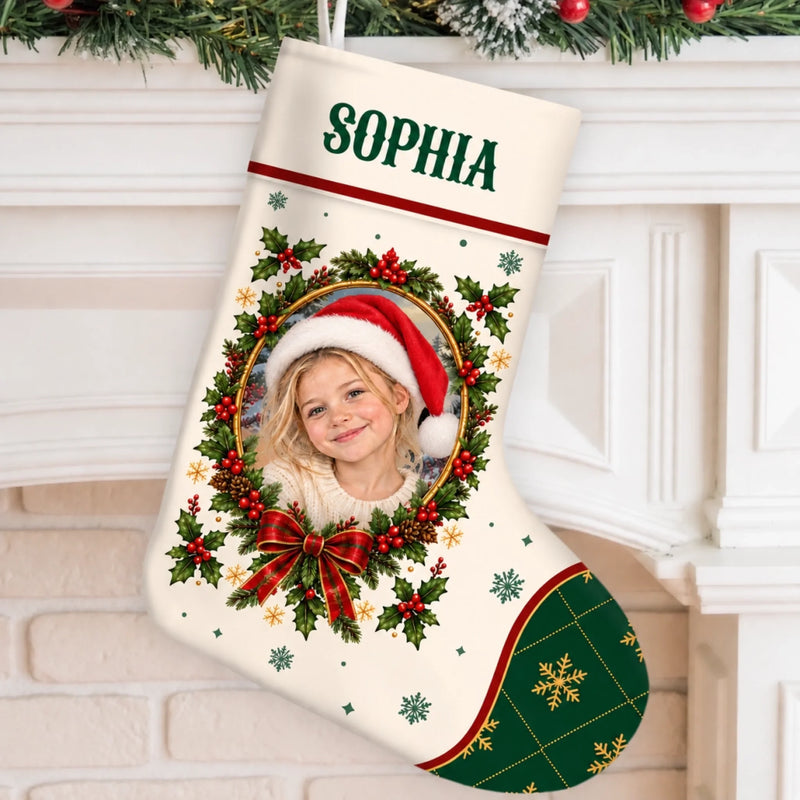 Custom Name Christmas Gifts for Kids - Personalized Stocking - Santa'a Favorite