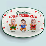 Custom Photo Gingerbread Baby Christmas Gifts for Grandma - Personalized Plate - Sweet Treats Happy Hearts