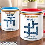 Custom Scrabble Best Team Gifts for Coworkers - Personalized Accent Mug - Better As A Team