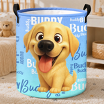 Custom Pet Name Cat and Dog Gifts for Pet Lovers - Personalized Laundry Basket - Store With Pet Love