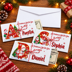 Custom Name Christmas Cash Gift Envelopes - Personalized Money Envelop - Little Holiday Cheer