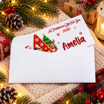 Custom Name Christmas Cash Gift Envelopes - Personalized Money Envelop - Little Holiday Cheer