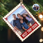 Custom Photo Family Travel Gifts - Personalized Wood Ornament - Making Memories Everywhere