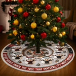 Custom Name Snowman Family Christmas Decor - Personalized Christmas Tree Skirt - Warmest Wishes